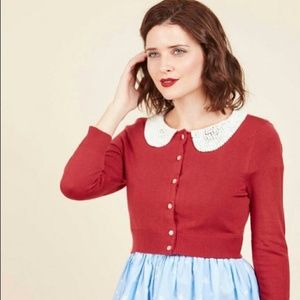 Modcloth Elegant Accents Cardigan (sz s)
